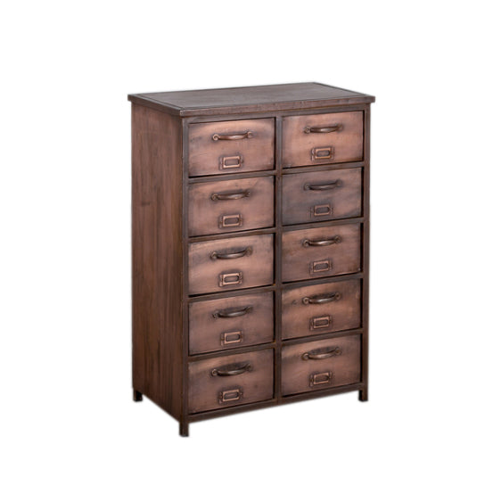 Iron Cabinet 10 Drawer (R-1571CP)