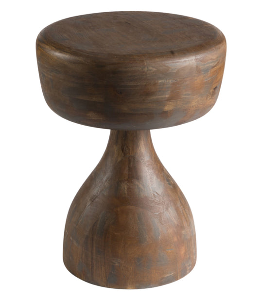Wood Mushroom Stool (R-2051)