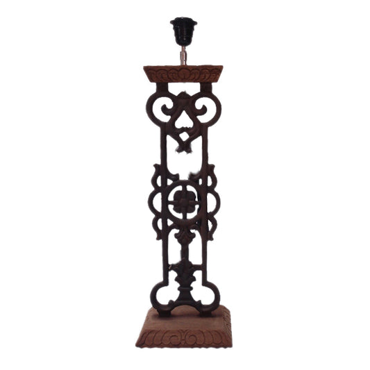 Iron Wood Vintage Table Lamp (R-2179)