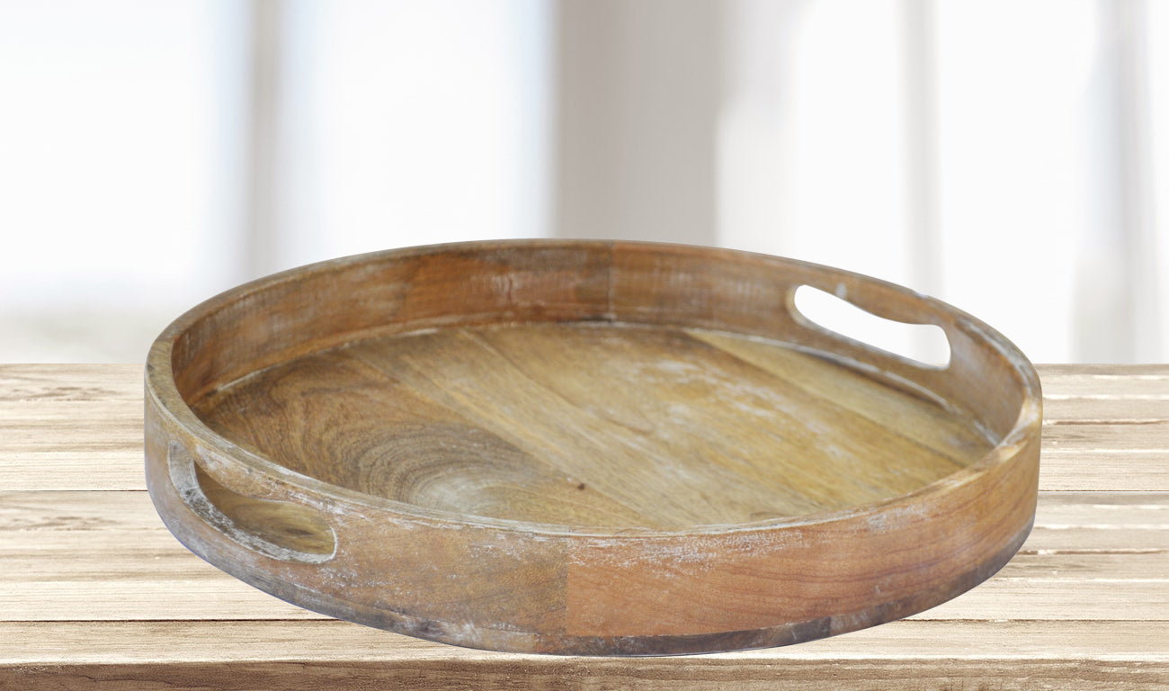 Wood Tray Round (R-2768)