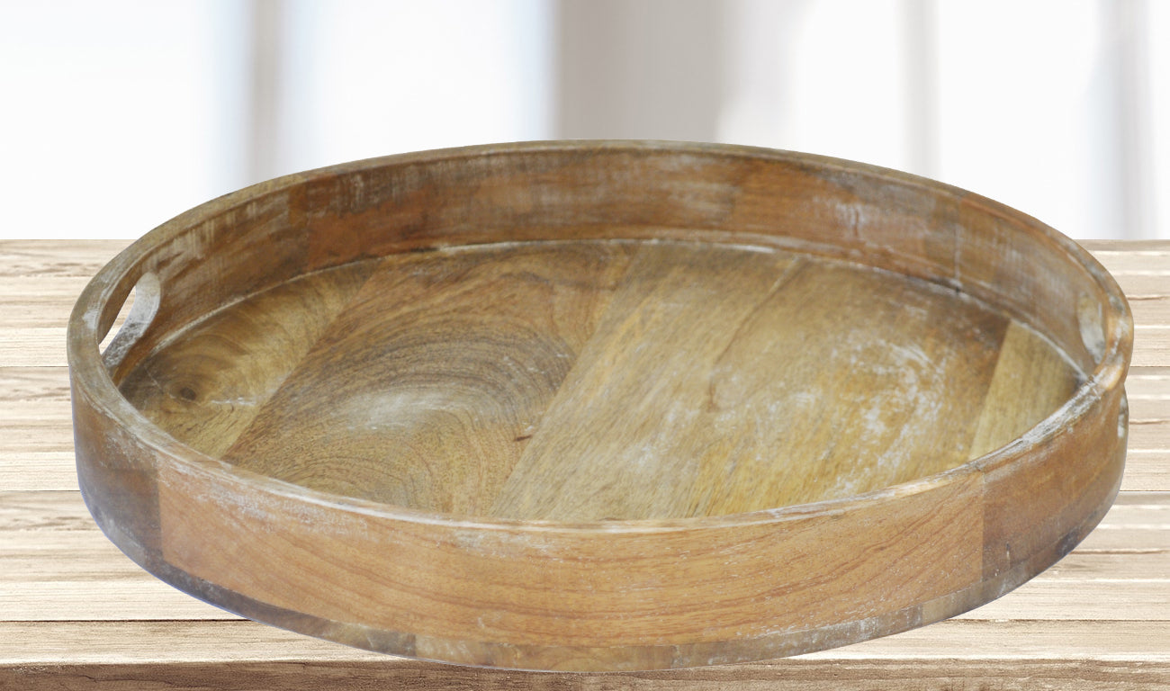 Wood Tray Round (R-2768)