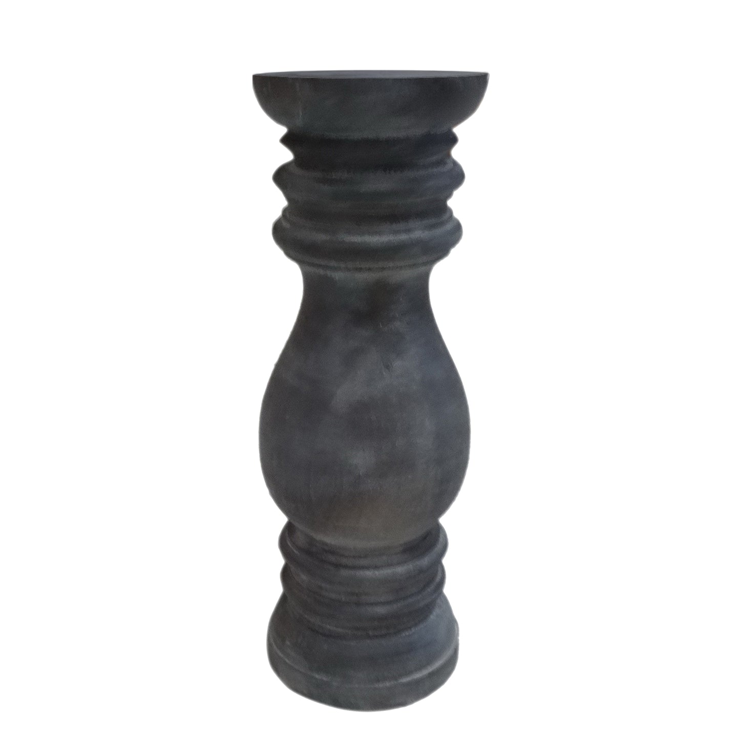 Wood Candle Holder (R-2831GR)