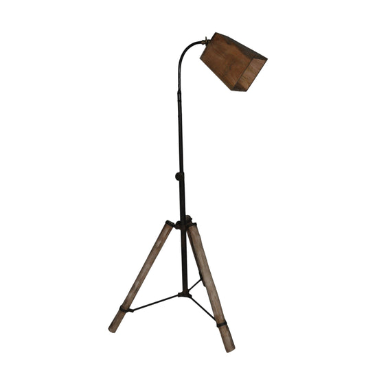 Wood Iron Floor Lamp (R-4127)