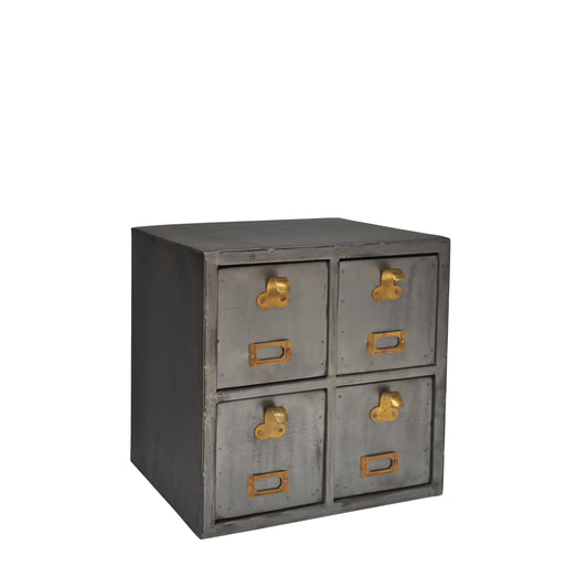 Iron Cabinet 4 Drawer (R-4191GR)