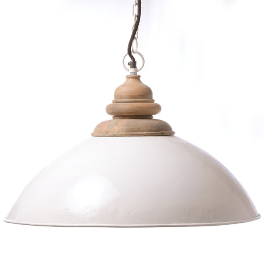 Wood Top Iron Hanging Lamp (R-4229)