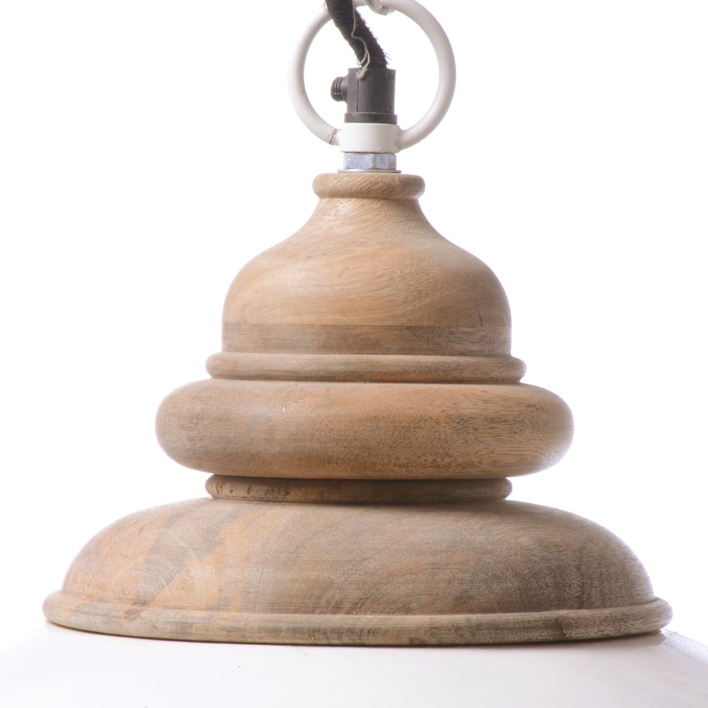Wood Top Iron Hanging Lamp (R-4229)