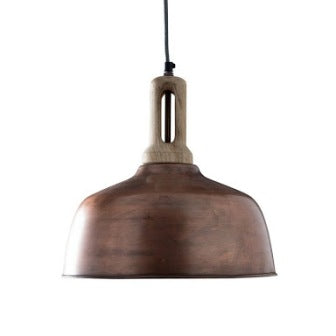 Wood Top Iron Hanging Lamp (R-4360)