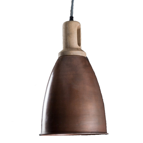 Wood Top Iron Hanging Lamp (R-4451)