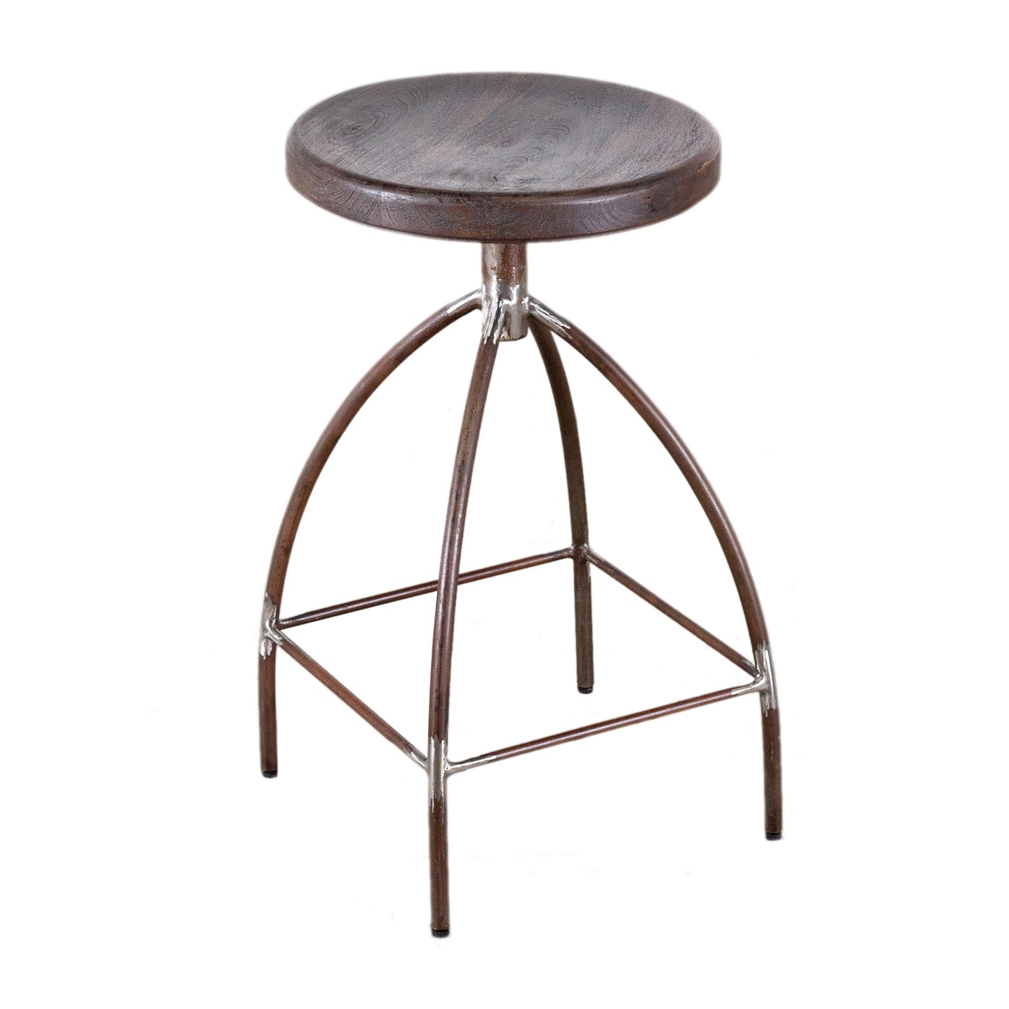 Wood Top Iron Base Counter Stool (R-4528)
