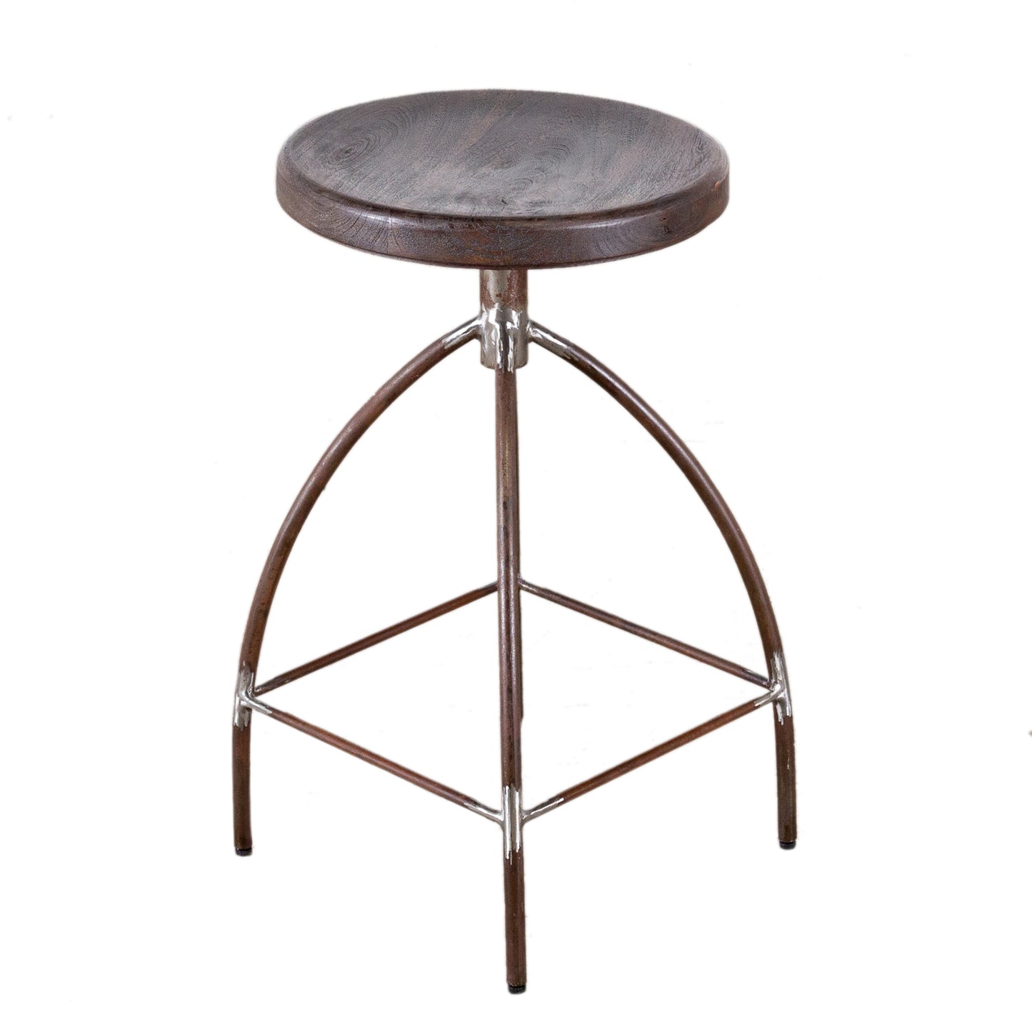 Wood Top Iron Base Counter Stool (R-4528)