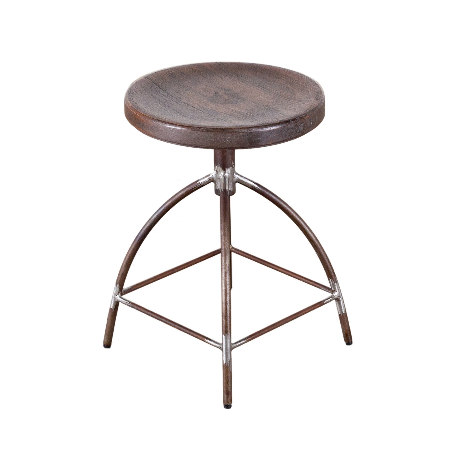 Wood Top Iron Base Dinning Stool (R-4530)