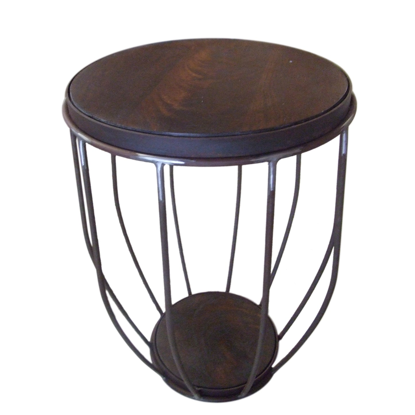 Wood Iron Side Stool (R-4631)
