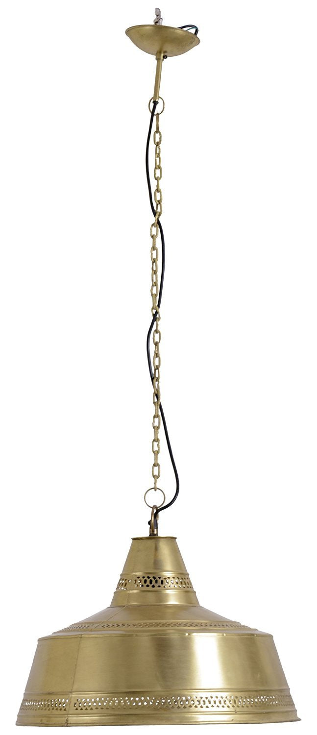 Brass Plated Hanging Lamp (R-4709)