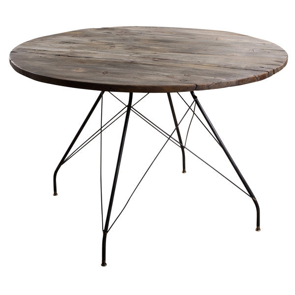 Wood Iron Dining Table (R-4717CHB)