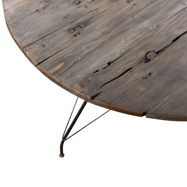 Wood Iron Dining Table (R-4717CHB)