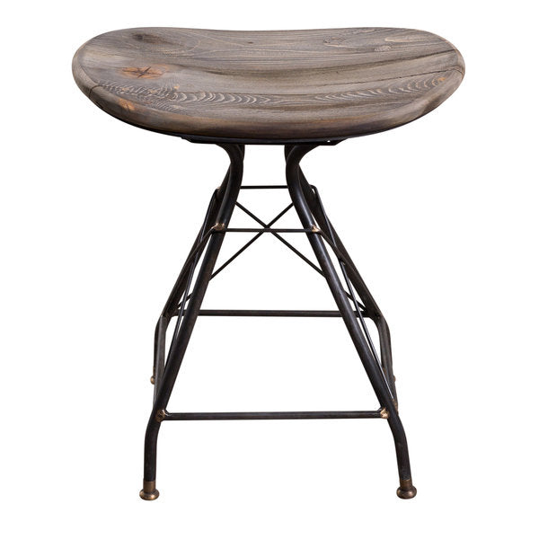Wood Iron Short Stool (R-4718)