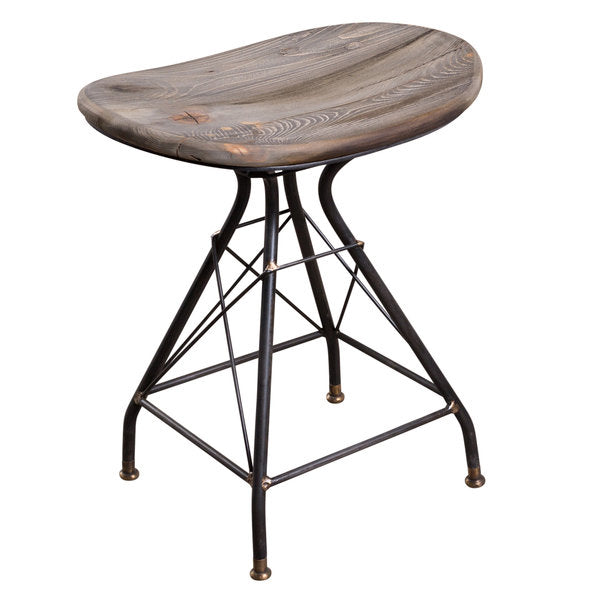 Wood Iron Short Stool (R-4718)