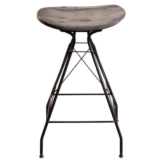 Wood Iron Counter Stool (R-4719)