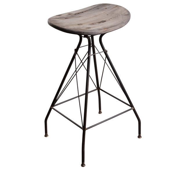 Wood Iron Counter Stool (R-4719)