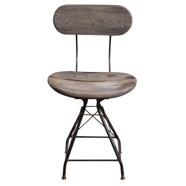 Wood Iron Chair (R-4890)