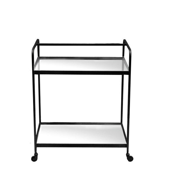 Glass Shelves Utility Trolly (R-4915GM)