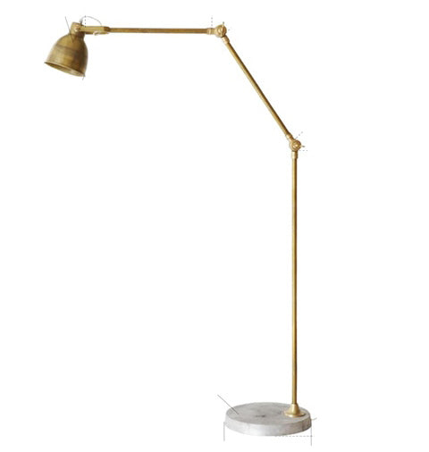 Marble Base Iron Floor Lamp (R-4927)