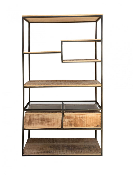 Wood Iron Storage Rack (R-4931)