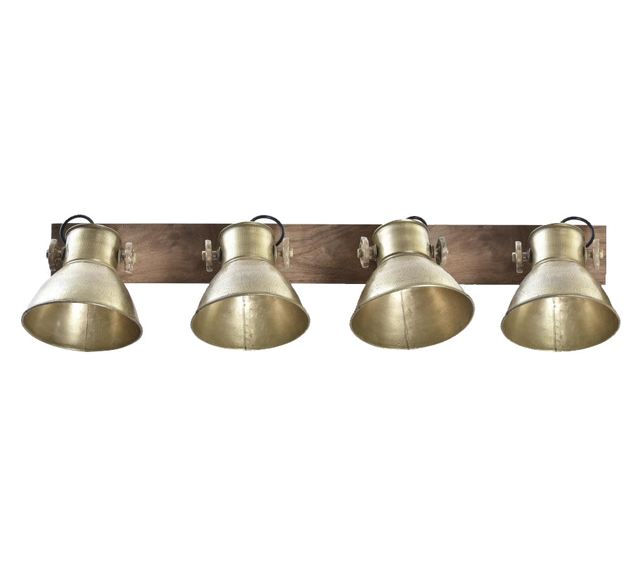 4 Lights Wood Iron Wall lamp (R-5205)