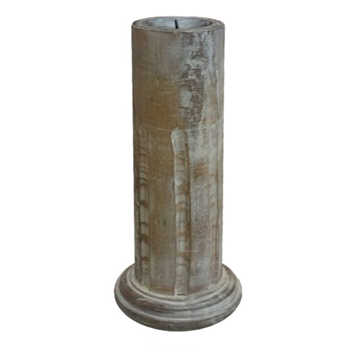 Wood Candle Holder (R-2749WW)