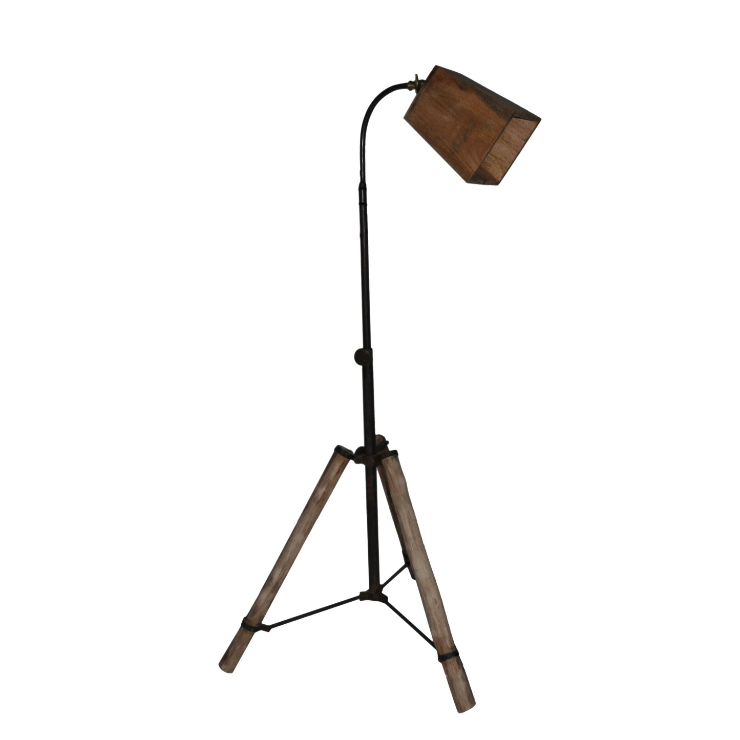 Wood Iron Floor Lamp (R-4127)