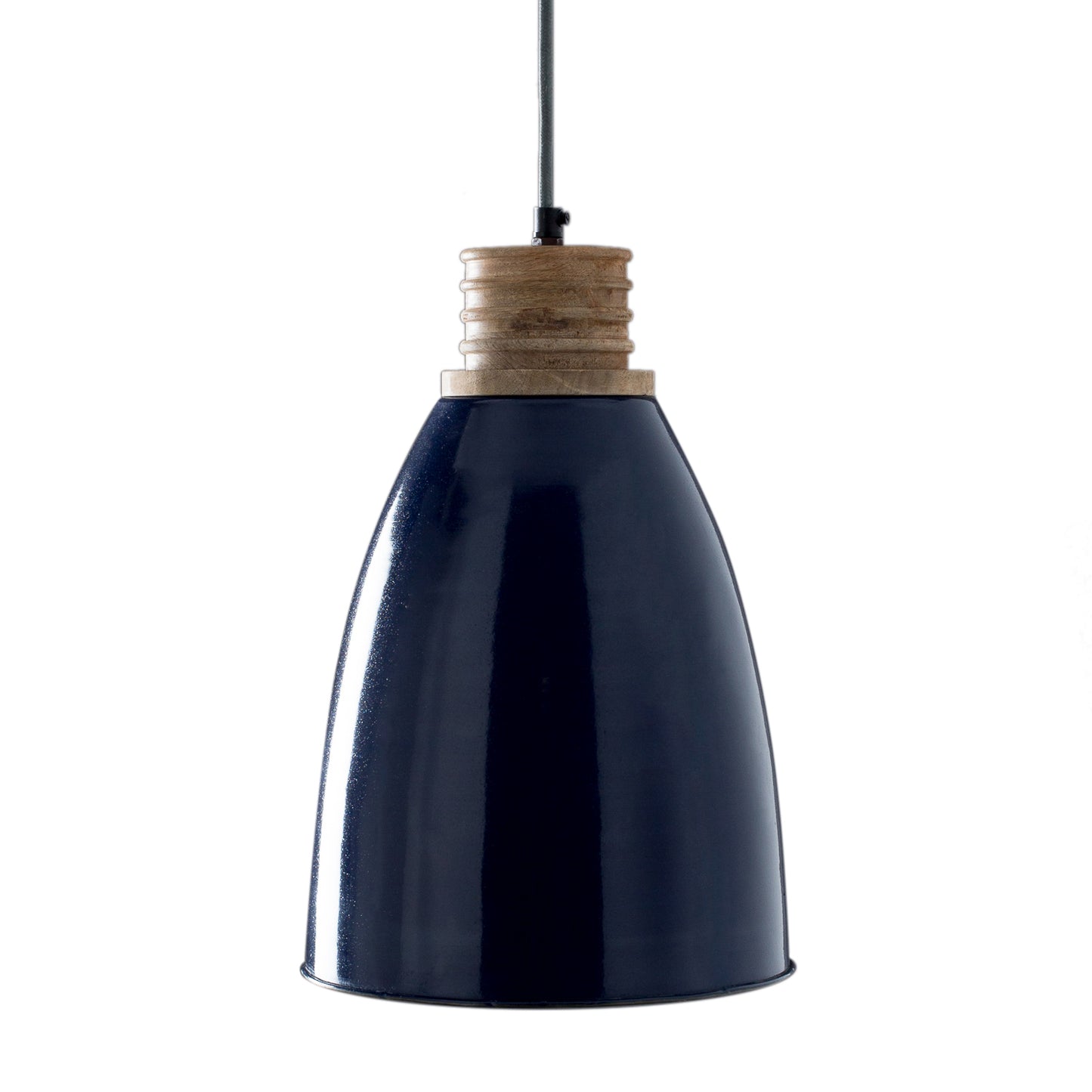 Wood Top Iron Hanging Lamp (R-4450)