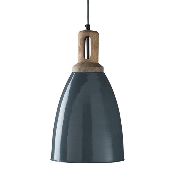Wood Top Iron Hanging Lamp (R-4451)