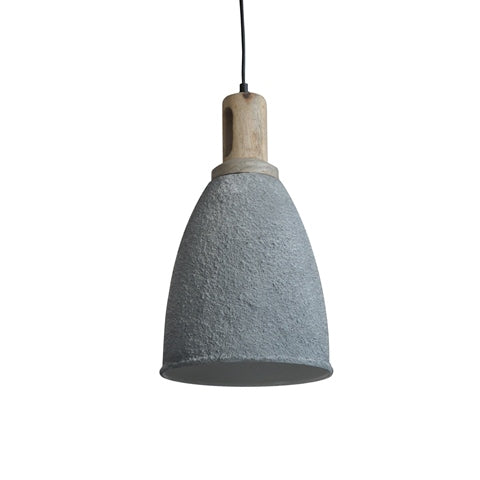 Wood Top Iron Hanging Lamp (R-4451)