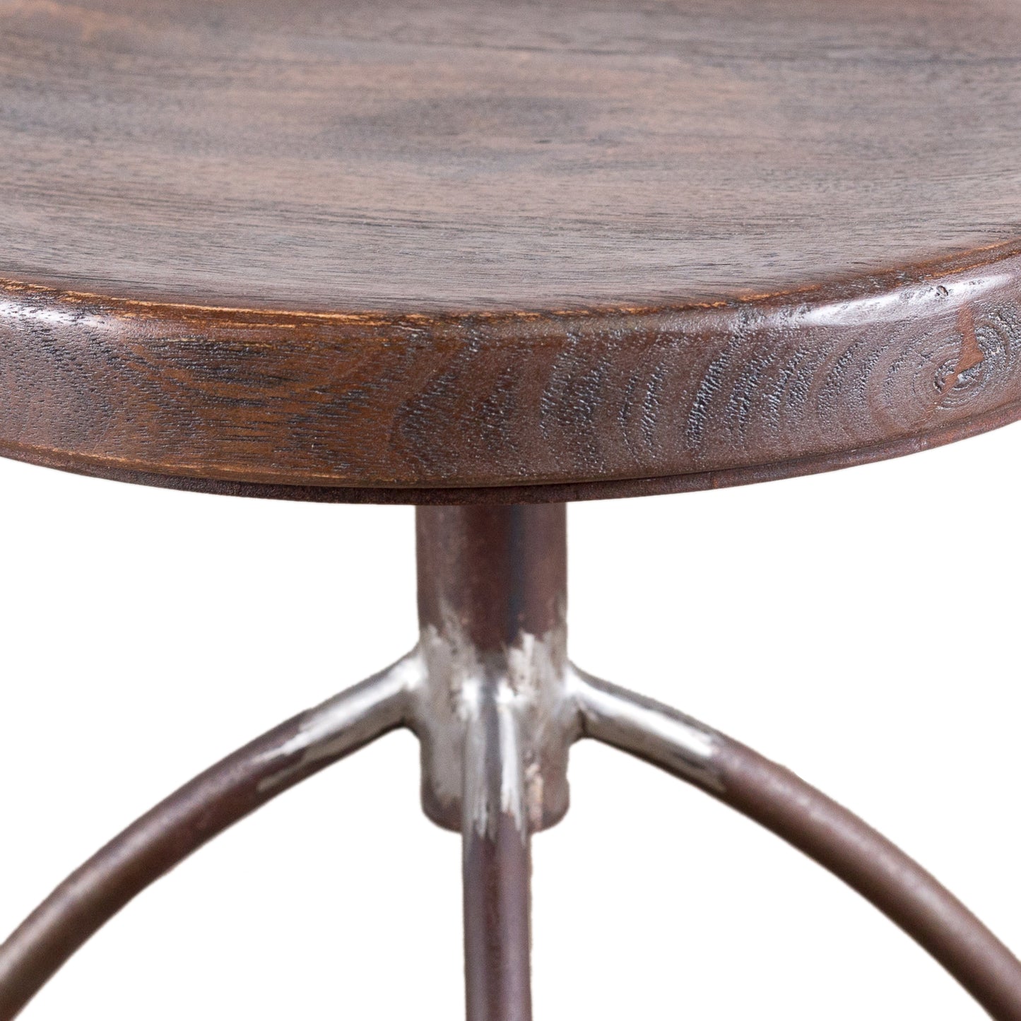 Wood Top Iron Base Bar Stool (R-4529)