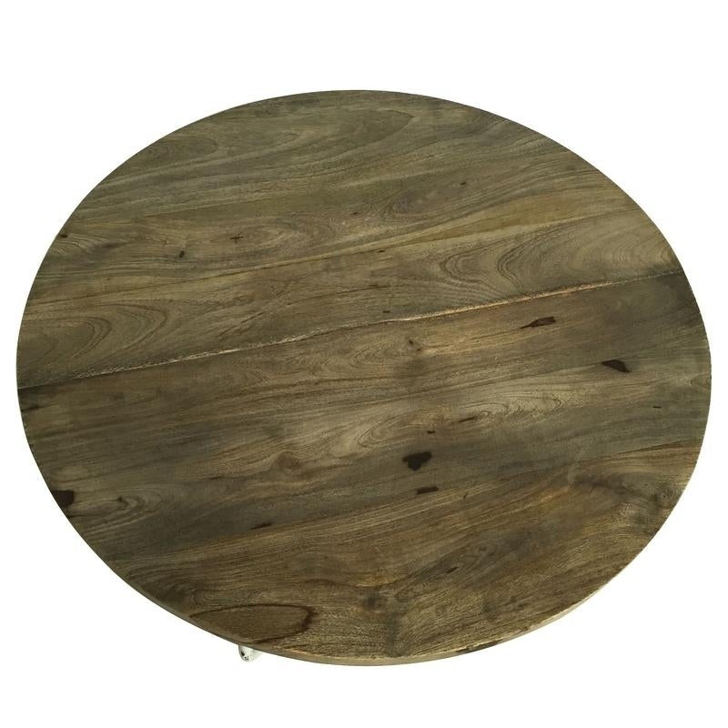 Wood Iron Coffee Table (R-4814WH)