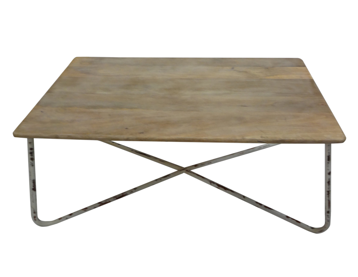 Wood Iron Coffee Table (R-4916WH)